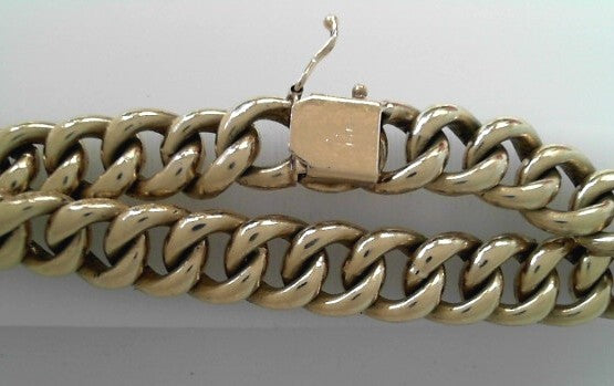 Preowned 14K Yellow Large Link Bracelet 7.5"