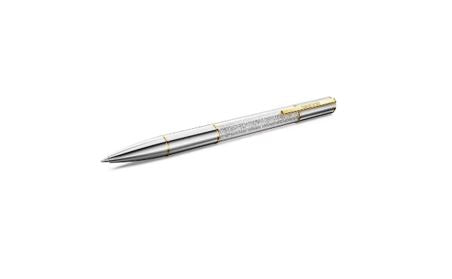Crystalline Lustre ballpoint pen Silver tone, Mixed metal finish