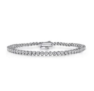 14K White Gold Diamond Tennis Bracelet