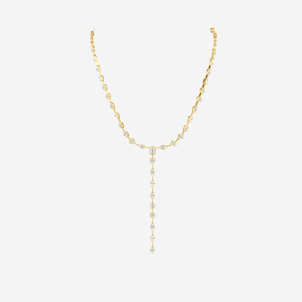 14K Yellow Lariat Necklace