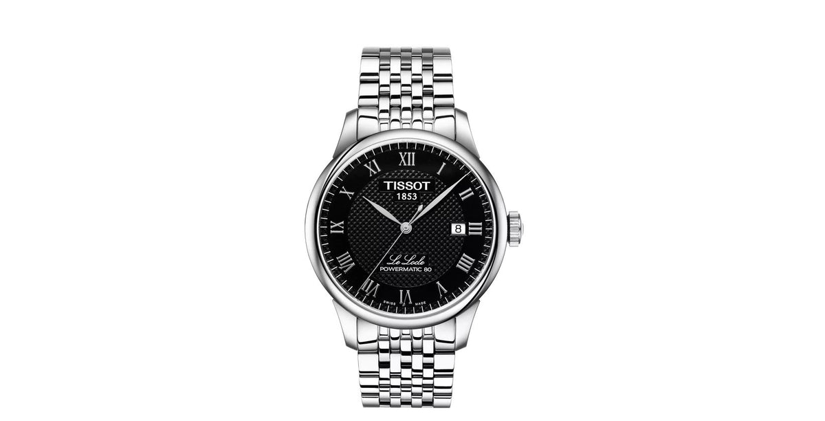 Le Locle Powermatic 80 Men's Stainless Steel with Automatic Black Dial