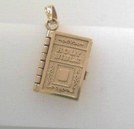 Preowned 14K Yellow Book Charm
