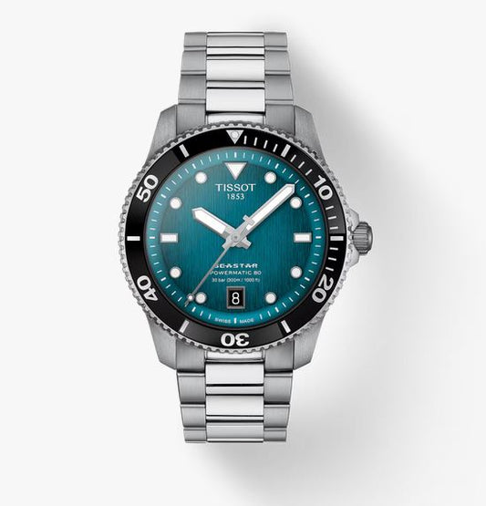 Seastar 1000 Men's Powermatic 80 with Green Index Dial