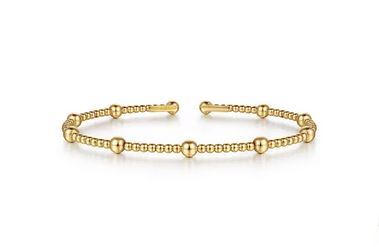 14K Yellow Gold Bujukan Split Bangle