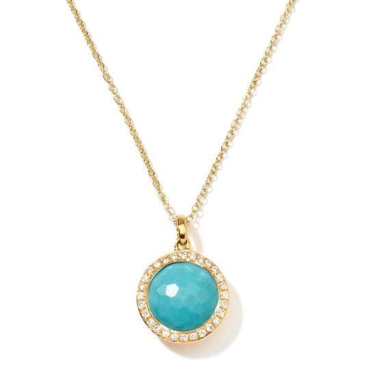 Lady's Turquoise 18 Karat Pendants
