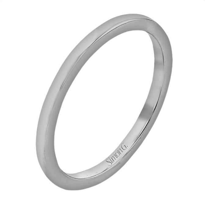 Lady's White 18 Karat Stackable Anniversary Ring Size 6.5