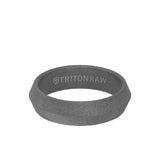 Triton 6MM Tungsten RAW Ring - Sandblasted Matte Finish and Knife Edge