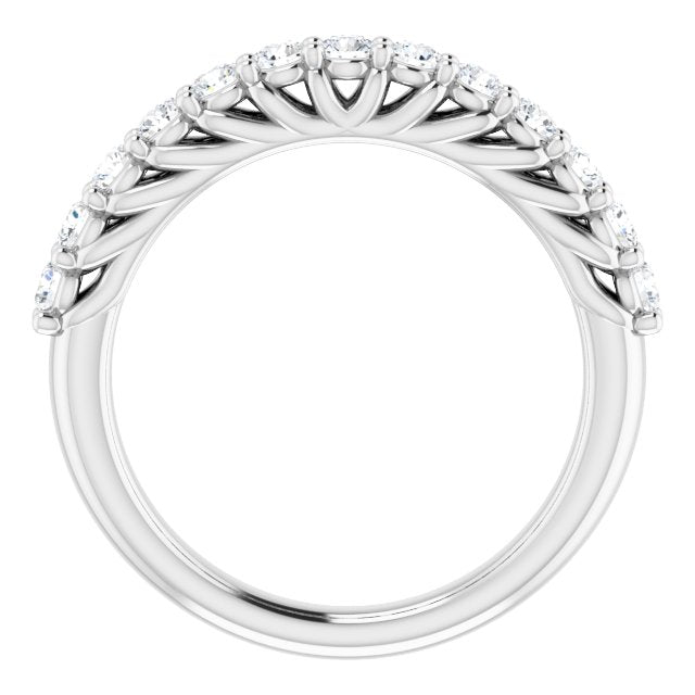 14K White 5/8 CTW Diamond Anniversary Band