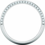 14K White 1/5 CTW Diamond Band