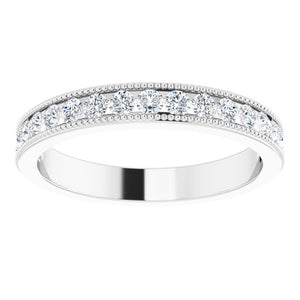 14K White 1/3 CTW Diamond Anniversary Band