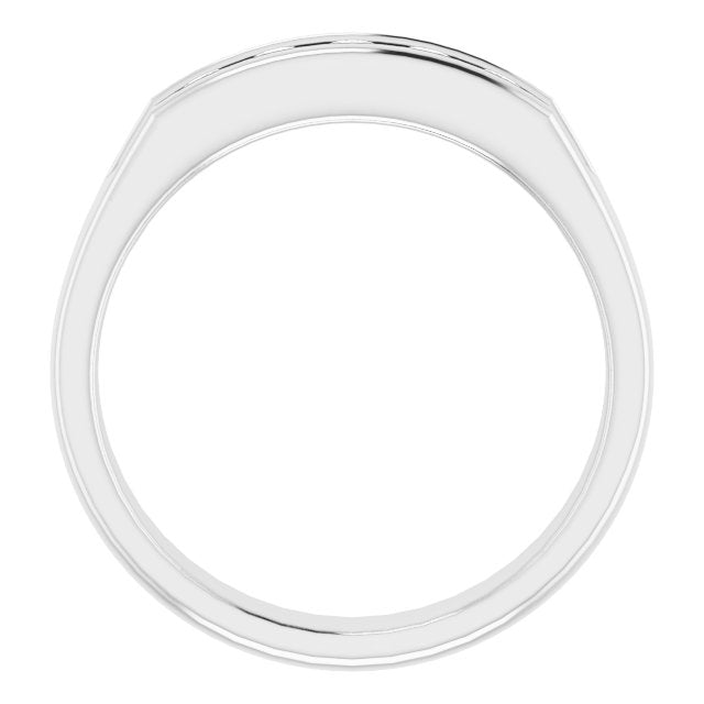 14K White 1/2 CTW Diamond Band