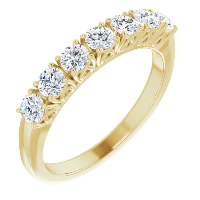 14K Yellow 3/4 CTW Diamond Anniversary Band