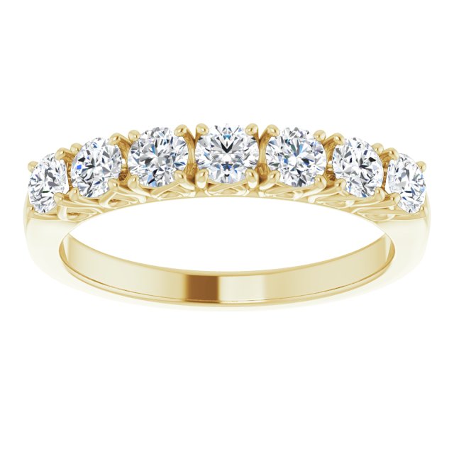 14K Yellow 3/4 CTW Diamond Anniversary Band