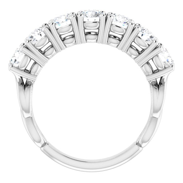 14K White 1 3/4 CTW Diamond Anniversary Band