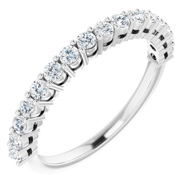 14K White 1/2CTW Diamond Anniversary Band