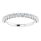 14K White 1/2CTW Diamond Anniversary Band