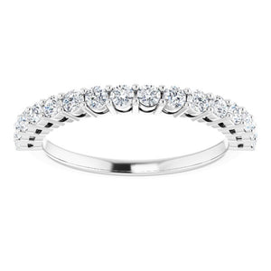 14K White 1/2CTW Diamond Anniversary Band