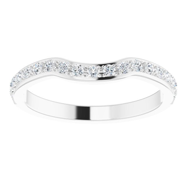 14K White 1/3 CTW Diamond Anniversary Band