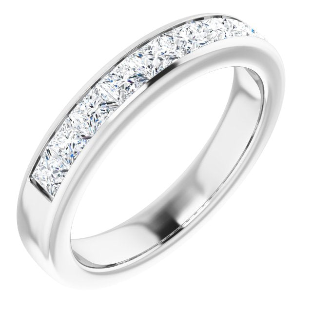 14K White 1 3/8 CTW Diamond Band