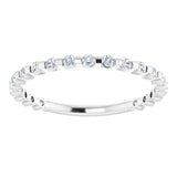 14K White 1/4 CTW Diamond Anniversary Band