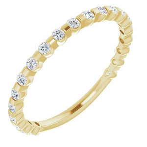 14K Yellow 1/4 CTW Diamond Anniversary Band