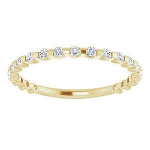 14K Yellow 1/4 CTW Diamond Anniversary Band