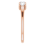 14K Rose 3/4 CTW Diamond Anniversary Band