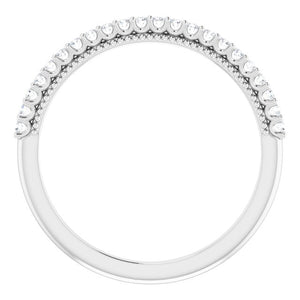 14K White 1/6 CTW Diamond Band