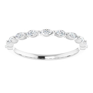 14K White 1/4 CTW Diamond Anniversary Band