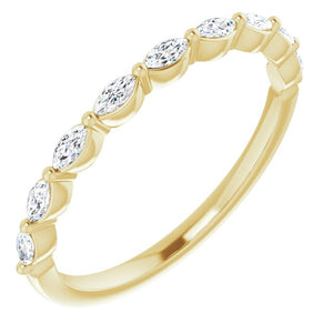 14K Yellow 1/4 CTW Diamond Anniversary Band