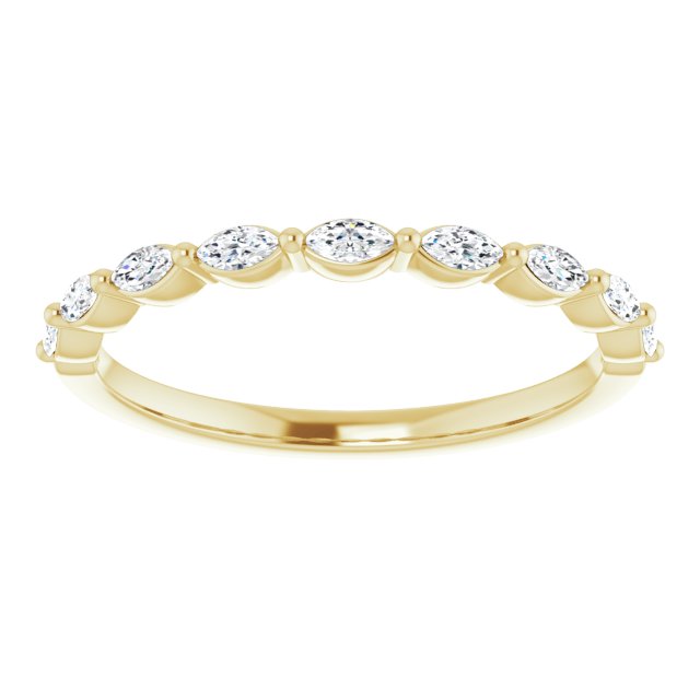 14K Yellow 1/4 CTW Diamond Anniversary Band