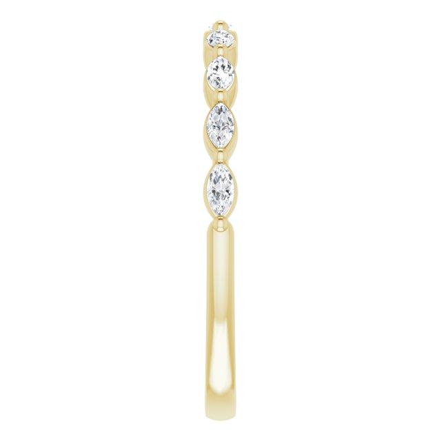 14K Yellow 1/4 CTW Diamond Anniversary Band