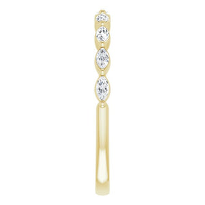 14K Yellow 1/4 CTW Diamond Anniversary Band