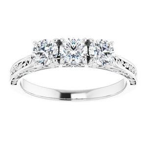 14K White 7/8 CTW Diamond Anniversary Band