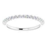 14K White 1/4 CTW Diamond Anniversary Band