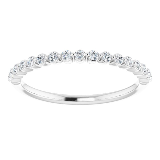 14K White 1/4 CTW Diamond Anniversary Band