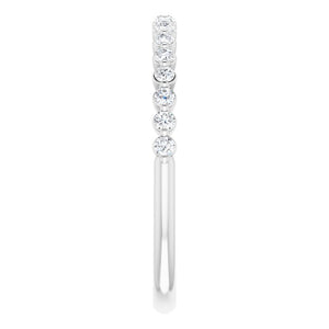 14K White 1/4 CTW Diamond Anniversary Band