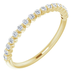 14K Yellow 1/4 CTW Diamond Anniversary Band