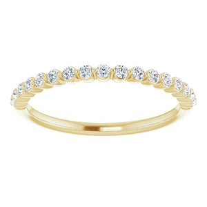 14K Yellow 1/4 CTW Diamond Anniversary Band