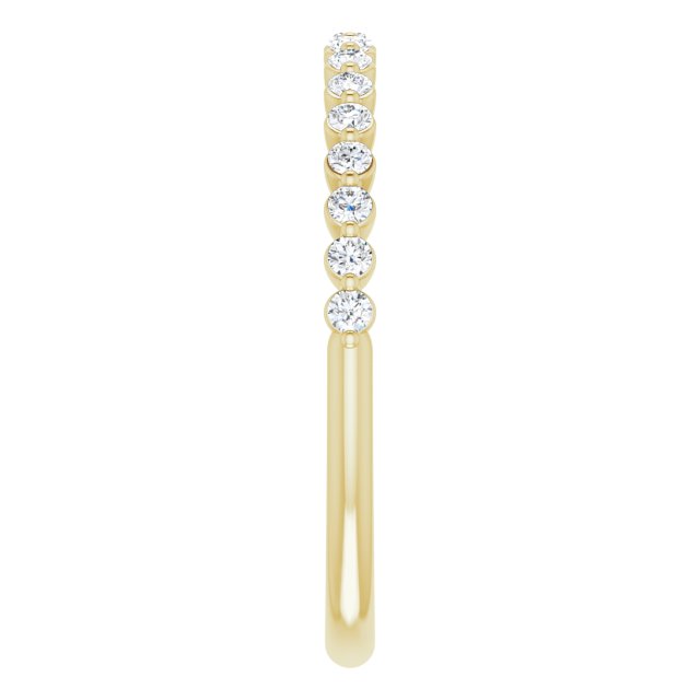 14K Yellow 1/4 CTW Diamond Anniversary Band