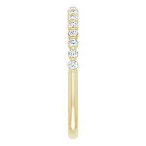 14K Yellow 1/4 CTW Diamond Anniversary Band