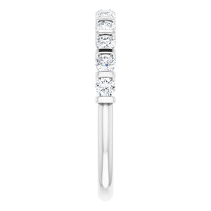 14K White 1/2 CTW Diamond Anniversary Band