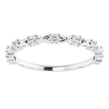 14K White 1/4 CTW Diamond Anniversary Band