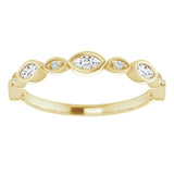 14K Yellow 1/4 CTW Diamond Anniversary Band