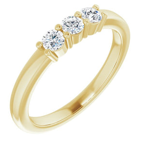 14K Yellow 1/3 CTW Diamond Anniversary Band