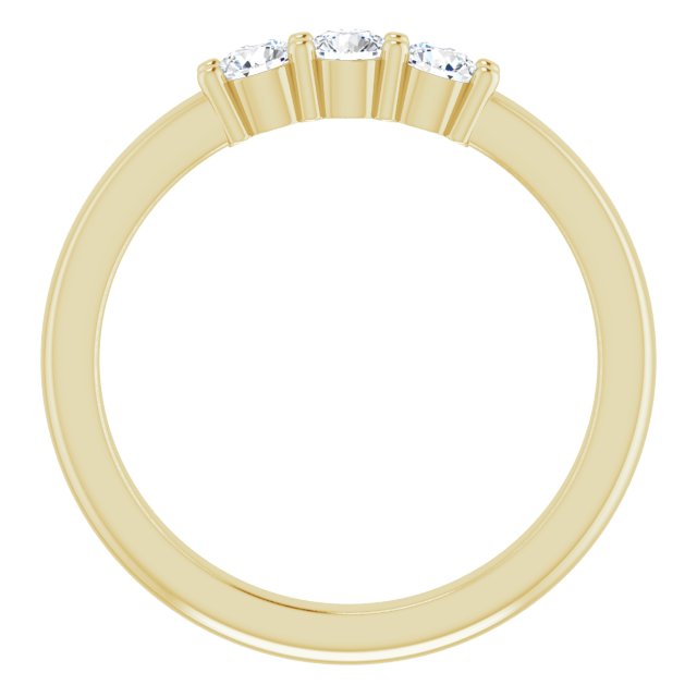 14K Yellow 1/3 CTW Diamond Anniversary Band