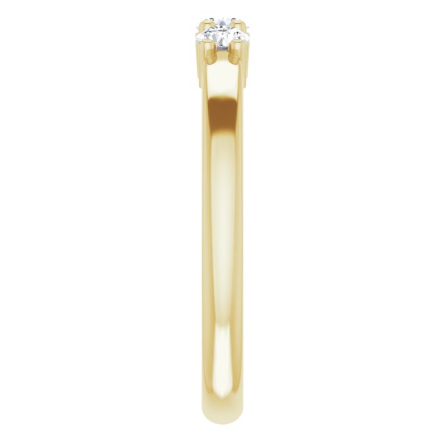 14K Yellow 1/3 CTW Diamond Anniversary Band