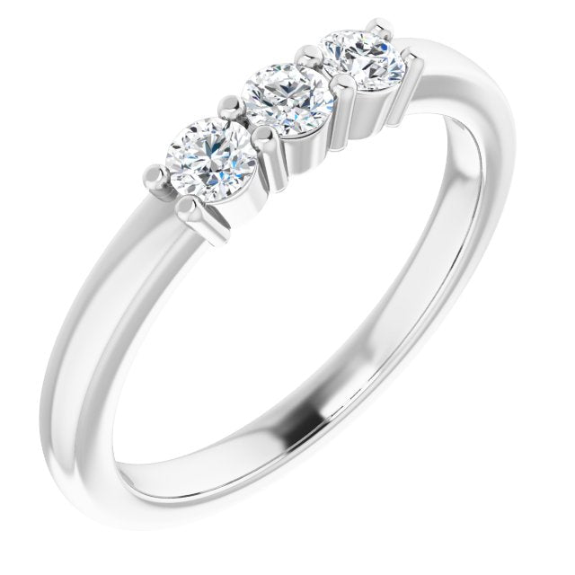 14K White 1/3 CTW Diamond Anniversary Band