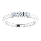 14K White 1/3 CTW Diamond Anniversary Band