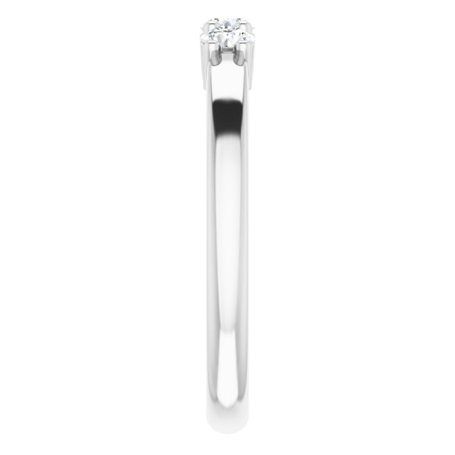 14K White 1/3 CTW Diamond Anniversary Band